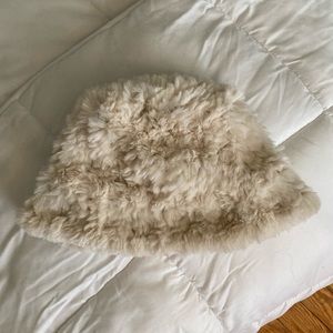 Fuzzy bucket hat